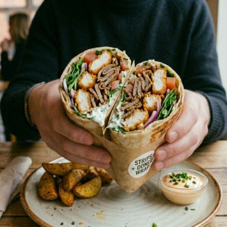 Strips + Doner Wrap